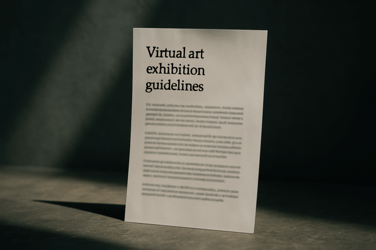 virtual art exhibition tips