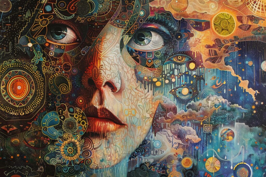 self potrait of midjourney by midjourney art