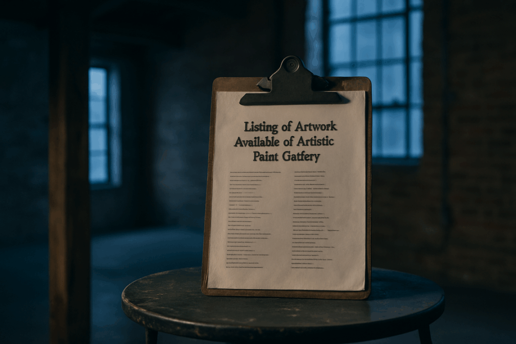art listings artypaintgall